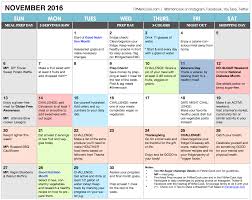 In a separate bowl, combine the cream cheese filling. November 2016 Healthy Habits Calendar
