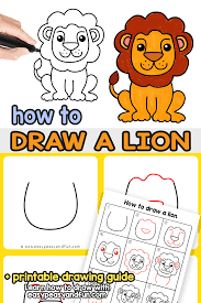 Learn how to draw patterns step by step! How To Draw A Lion Step By Step Drawing Guide Easy Peasy And Fun