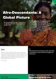 Afro-Descendants: A global picture - Minority Rights Group