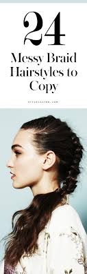 Hair naturally wavy by salt and wind, messy bun done in a while, disciplined fishtail braid. 24 Messy Braids From Pinterest To Inspire Your Look Daily Makeover Stylecaster