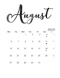 August 2018 Calendar Pdf Word Excel Free Printable Templates Http Aibgp Com August Calendar 20 August Calendar Calendar Printables Monthly Calendar Printable