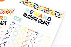 free printable reward reading chart printable crush