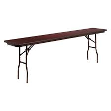 Flash Furniture Yt 1896 96 In Rectangular Mahogany Laminate Folding Training Table In 2020 Flash Furniture Folding Table Training Tables