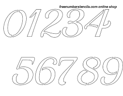 3 this collection of printable number stencils, from zero to nine, has been designed to be easy to cut out. 12 Inch Vintage Calligraphy Calligraphy Style Number Stencils 0 To 9 Freenumberstencils Com