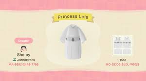 Princess Leia Animal Crossing New Horizons Custom Design Animal Crossing Funny Animal Crossing Game Animal Crossing