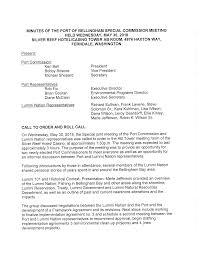MINUTES OF THE PORT OF BELLINGHAM SPECIAL COMMISSION MEETING HELD  WEDNESDAY, MAY 30, 2018 SILVER REEF HOTEUCASINO TOWER AB ROOM,