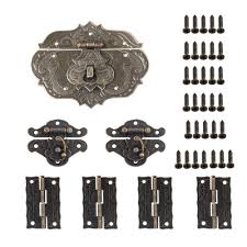 They were often found on dry sinks, jelly cupboards, pie safes and country. Aweisile Lock Latch Hasp 7 Pcs Antique Cabinet Latch Hasps Cabinet Latches Hinges Small Embossing Hasp Latch Lock Small Wooden Box Locking Hasp Vintage Small Hinges With 33 Screws For Wooden Boxes Etc