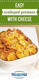 Easy Scalloped Potatoes With Cheese Recipe Scalloped Potatoes Scalloped Potatoes Easy Cheese Scalloped Potatoes