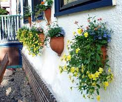 Do You Know How Hard It Is To Find A Ceramic Or Terra Cotta Half Wall Planter In A Store Imposs Outdoor Garden Decor Outdoor Garden Planters Vertical Garden