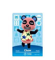 Chow's favorite colors are black and white. Chow Animal Crossing Cards Series 4 Amiibo Card Amiibo Life The Unofficial Amiibo Database
