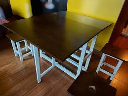 Discover our extensive range of four seater dining sets in materials such as wood, oak and upholstery. 4 Seater Folding Dining Table Furniture Home Living Furniture Chairs On Carousell