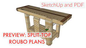 If you just want to build and not mess. Split Top Roubo Plans Preview Youtube