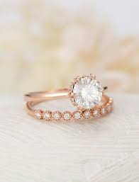Art Deco Solitaire Moissanite Engagement Ring Vintage Rose Etsy Rose Gold Engagement Ring Vintage Vintage Engagement Rings Art Deco Vintage Engagement Rings