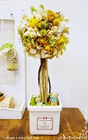 moya s workshop 可愛乾燥花小樹球 dried flowers flowers table decorations
