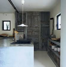 Cuisine En Volet Ancien Cuisine Bois Cuisine Patchwork Cuisine Contemporaine