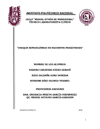 PDF) "CHOQUE HIPOVOLEMICO EN PACIENTES PEDIÁTRICOS"