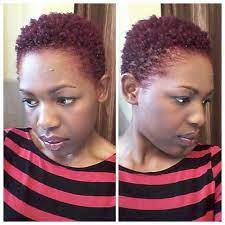 Blazing Burgundy Tapered Hair 4c Natural Hair Short Hair Styles