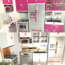 I found instructions for this doll kitchen cabinet. My Fancy Life Kitchen Play Set My Modern Kitchen Play Set A Before And After Makeover Barbi Barbie Kitchen Barbie House Furniture Modern Dollhouse Furniture