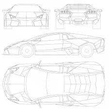 Lamborghini Reventon Blueprint Download Free Blueprint For 3d Modeling Lamborghini Reventon Car Drawings Lamborghini Cars