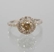 605 A Ladies Champagne Diamond Ring May 2009 Auction Aspire Auctions Champagne Diamond Rings Champagne Diamond Diamond