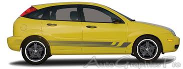 Ag1342 5 2005 2018 Ford Focus Viking Lower Rocker Fade Style Ford Focus Fade Styles Stripes Film