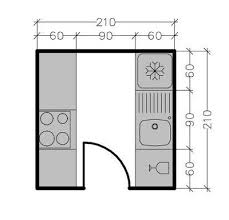Cet appartement dispose d'une cuisine avec du linoleumau sol et tout l'équipement essentiel pour votre quotidien : Plans De Cuisine Fermee De 3 A 9 M2 Cote Maison