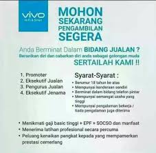 Monetise your time, skill & hobby. Job Vacancyæ‹›è˜position Sales Vivo Malacca Activities Facebook