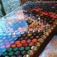First, layout your bottle caps on the surface of your table. Bottle Cap Table With Poured Resin Surface 9 Steps With Pictures Instructables