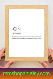 Gin Print Gin Definition Definition Wall Art Gin Sign Gin Lover Present Gin Poster Gin Drinker Gift Gin Definiti Definition Prints Word Definitions Wall Prints