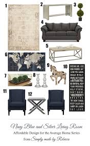 Navy Blue And Silver Living Room Living Room Inspiration Board Silver Living Room Cheap Living Room Furniture