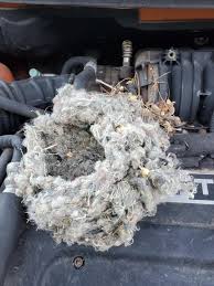 A humane mouse trap set inside a car, showing a safe way to capture rodents.