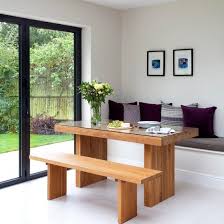 Get the tutorial at too inspired to sleep. White And Oak Kitchen Diner Kitchen Decorating Ideal Home Bench Seating Kitchen Kitchen Diner Kitchen Seating