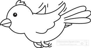 Animals Yellow Bird Flying Black White Outline Animal Clipart Animals Black And White Animal Clipart Free
