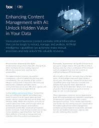 In this financial markets insights report, thought leaders discuss how ai and nlp can help lenders improve data quality and business outcomes throughout the . Download Enhancing Content Management With Ai Unlock Hidden Value In Your Data Whitepaper Mobility Demand
