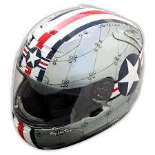 Topgun Airforce Style Helmet Motorcycle Helmet Design Custom Motorcycle Helmets Cool Bike Helmets