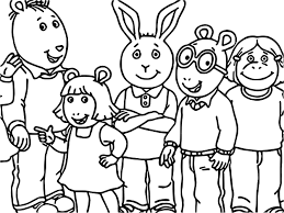 Awesome Arthur Family Friends Coloring Page Cute Coloring Pages Coloring Sheets For Kids Coloring Pages