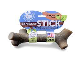 Pet Qwerks Barkbone Stick Peanut Butter Flavored Dog Chew Toy