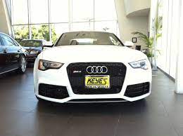 German Muscle Car Ibis White Audi Rs5 With Titanium Package Because It Just Looks So Mean Www Keyesaudi Com Audi Rs5 Audi Audi Cars