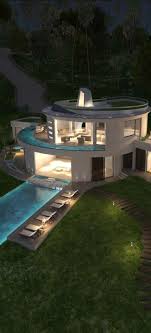 An Awesome House A Couple Of Awesome Pools And Rooftop That Has Grass Maison Contemporaine Maison Design Architecture De Maison