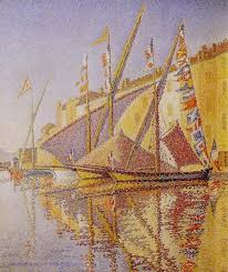 Autour De L Impressionnisme Pointillisme Signac Paul Paul Signac Le Port De Saint Tropez Art Painting French Art
