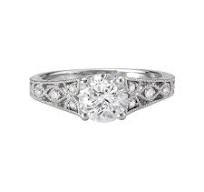 Vintage Semi-Mount Diamond Ring