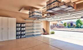 The construction is fixed on the wall with anchor screws. Garage Storage Ideas Cabinets Racks Overhead Designs Designing Idea