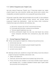 Pengurusan tingkah laku, tingkah laku negatif, pengukuhan positif, pengukuhan negatif abstract special needs students are often seen as if they behaved differently than normal students. Definisi Pengubahsuaian Tingkah Laku