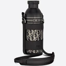 Bình đựng nước giữ nhiệt Dior Aqua Bottle With Dior Oblique Stainless Steel  xanh đen