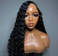 26 Long Black Curly Wig for Women
