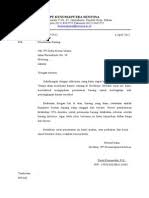 Meski begitu surat resmi tidak harus selalu dibuat oleh kelompok, bisa juga dibuat oleh individu. Contoh Surat Resmi Indonesia Baru