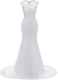 Choosing a black and white wedding doesn't mean you can't show off your unique style. Amazon Com Plus Size Mermaid Wedding Dress Dresses Clothing Clothing Shoes Jewelry