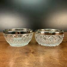 The pattern consists of bold roses on the vine, and the size and shape of the roses cause both dealers and collectors to often confuse the pattern with heisey's rose pattern. Bowl Clear Etched Cut Glass For Sale Ebay