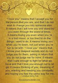 Numerous Messages Behind I Love You I Love You Means My Love Lessons Learned In Life