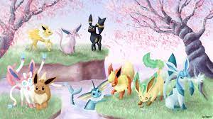 Follow the vibe and change your wallpaper every day! Eeveelutions Wallpapers Hd Free Download Eevee Wallpaper Cute Pokemon Wallpaper Eeveelutions